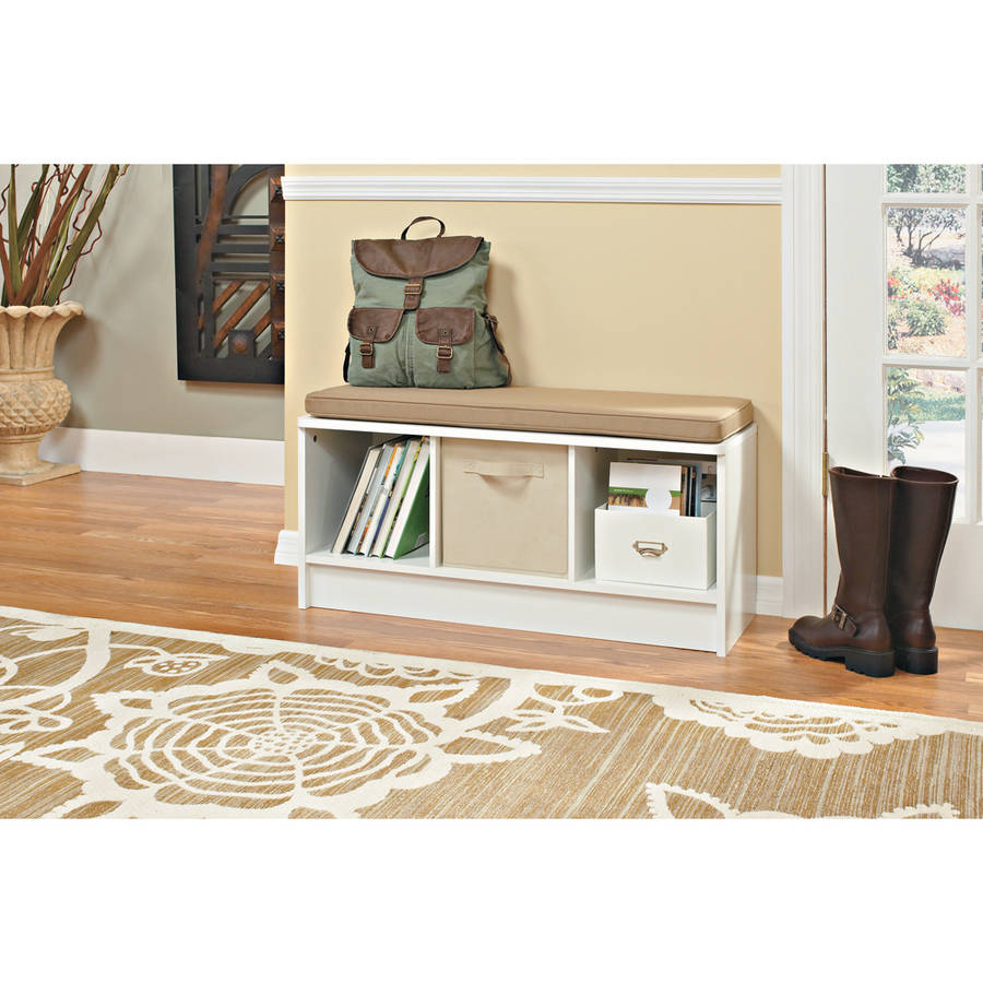 ClosetMaid 3-Cube Entryway Storage Bench, White