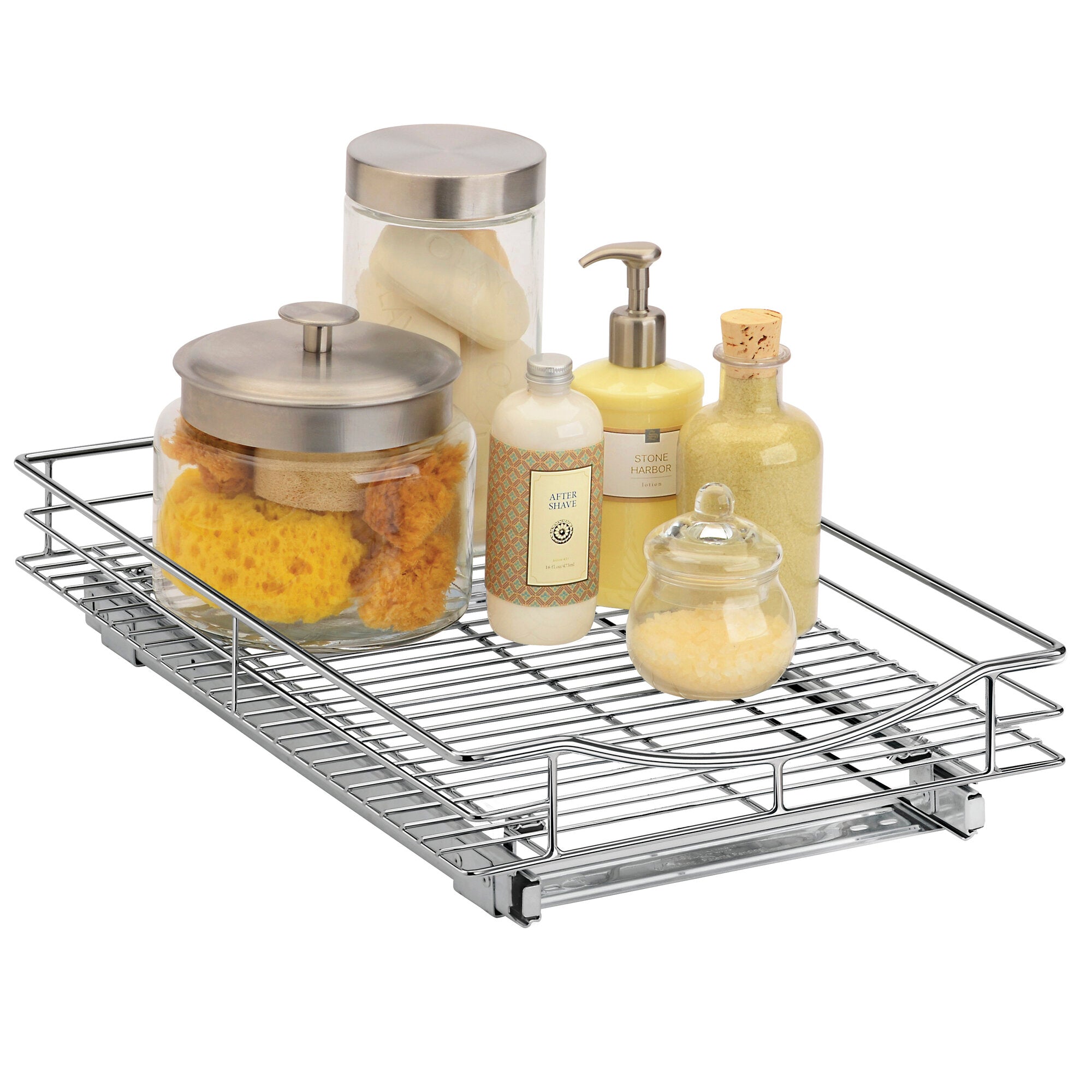 LYNK PROFESSIONAL® Pull Out Cabinet Organizer - Slide Out Pantry Shelves - Sliding Storage for Inside Kitchen Cabinet