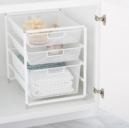 Elfa Cabinet-Sized Mesh Drawer Solution