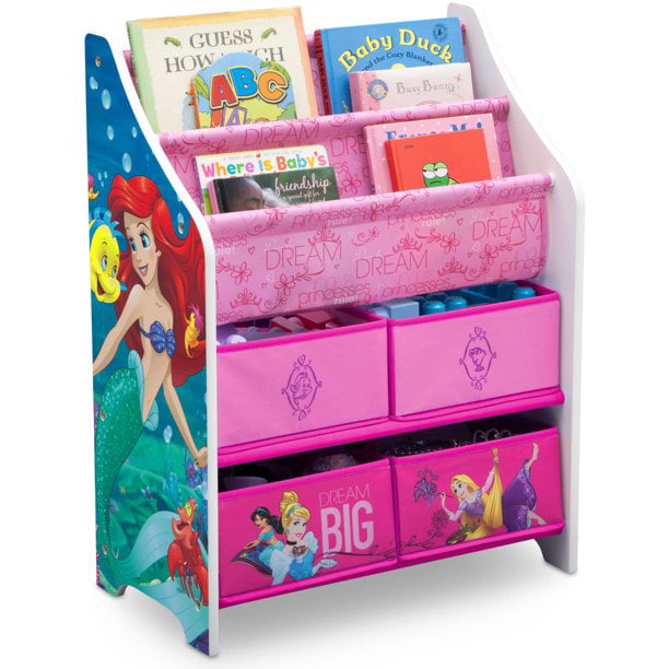 Disney Princess Book and Toy Organizer for Kids/Toddlers by Delta Children