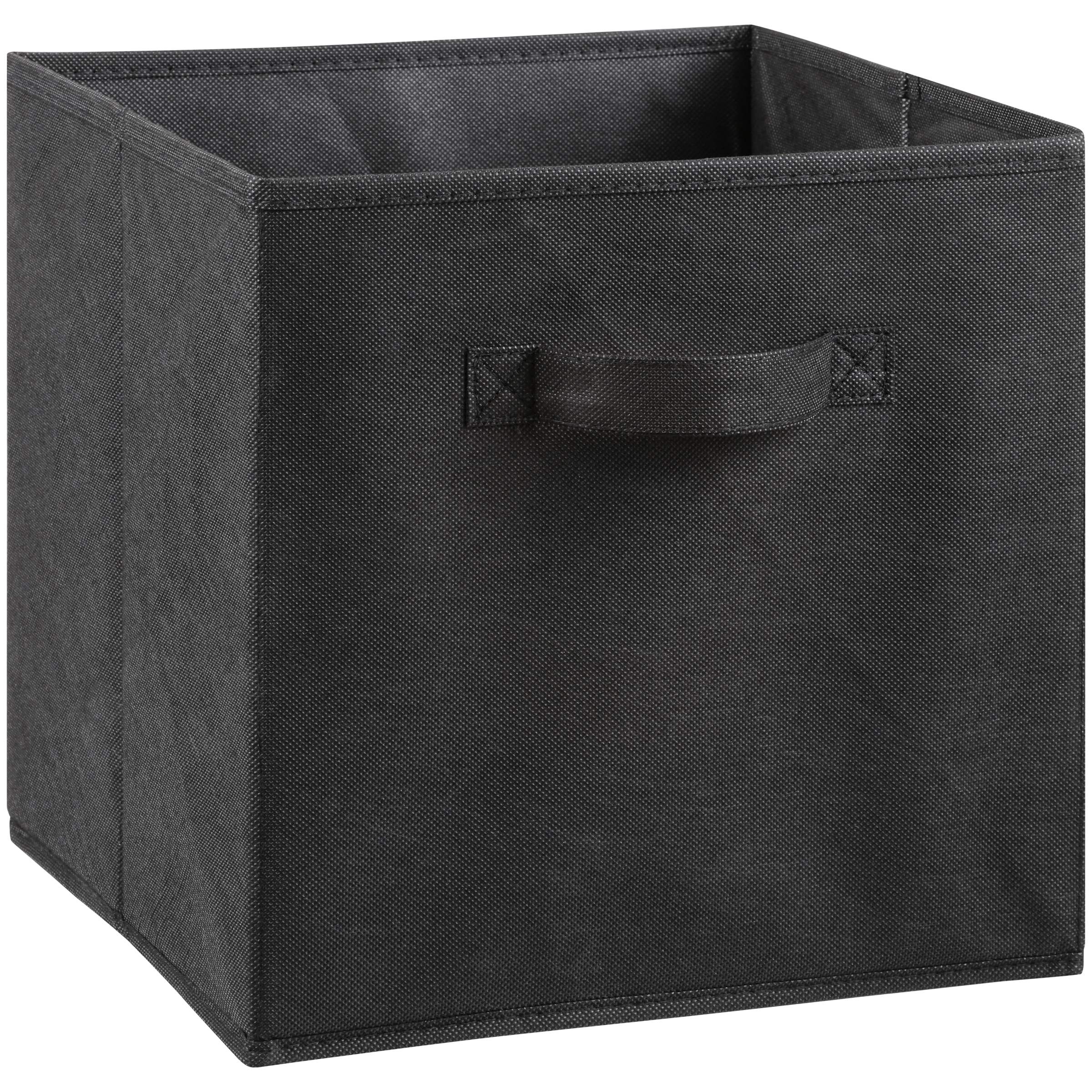 Simplify Children Collapsible Plastic Storage Bins, Black