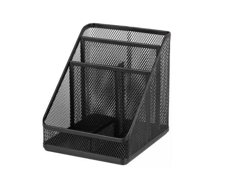 Mesh Medium Desktop Organizer Black