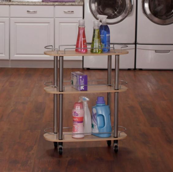 3 Shelf Rolling Utility Cart