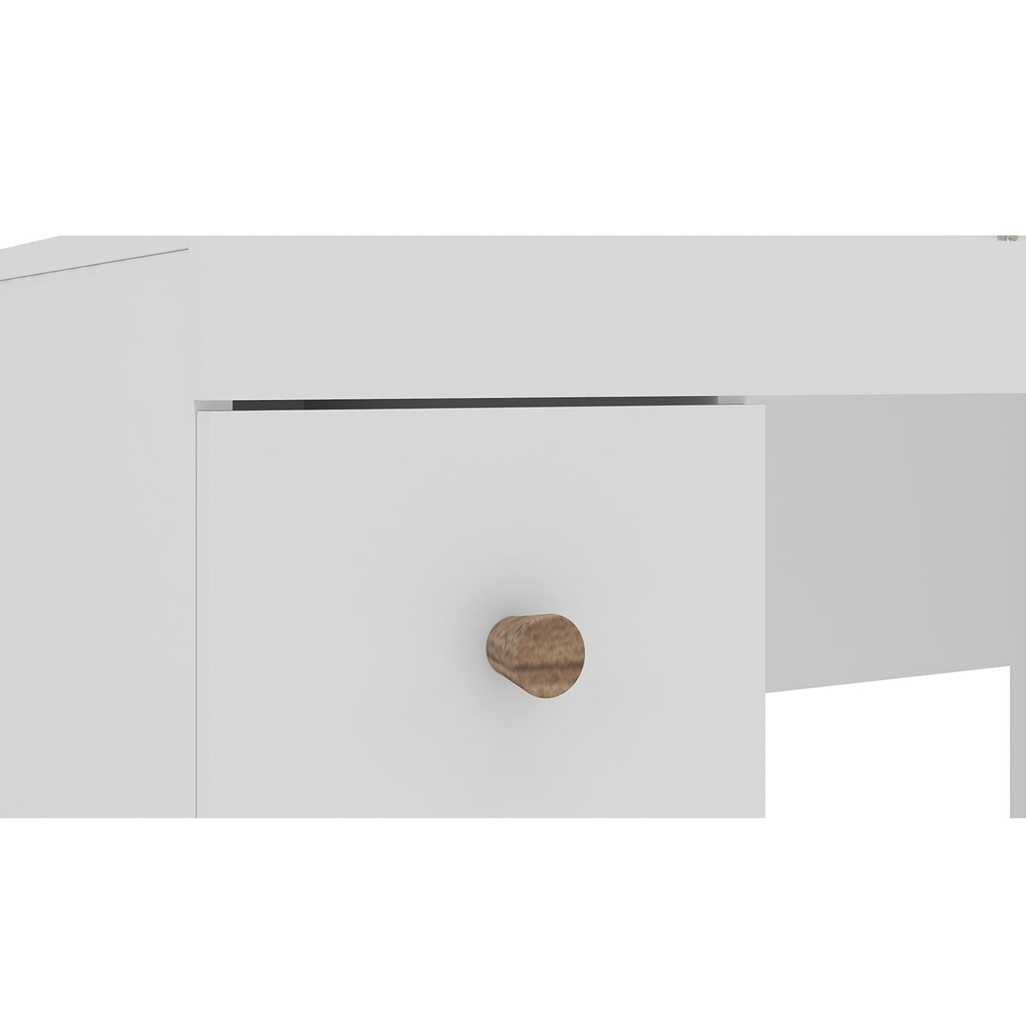 Boahaus Mary Modern Vanity Table, White Finish, for Bedroom