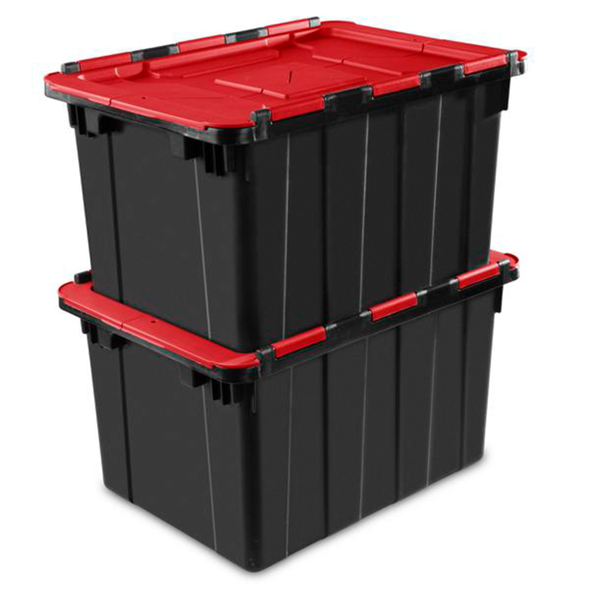 Sterilite 12 Gallon/45 Liter Hinged Lid Industrial Tote (6 Pack) | 14619006