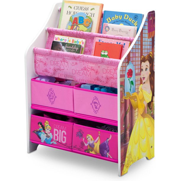 Disney Princess Book and Toy Organizer for Kids/Toddlers by Delta Children