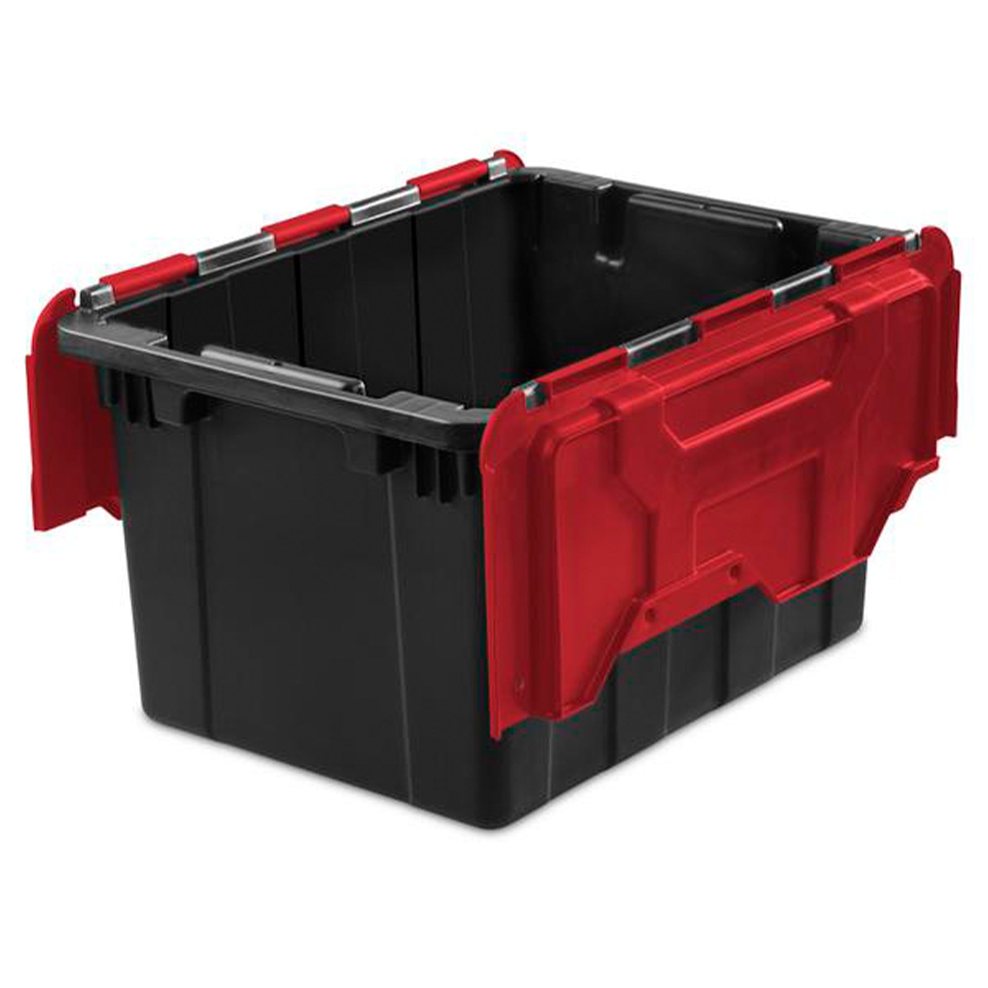 Sterilite 12 Gallon/45 Liter Hinged Lid Industrial Tote (6 Pack) | 14619006