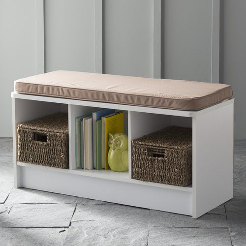 ClosetMaid 3-Cube Entryway Storage Bench, White