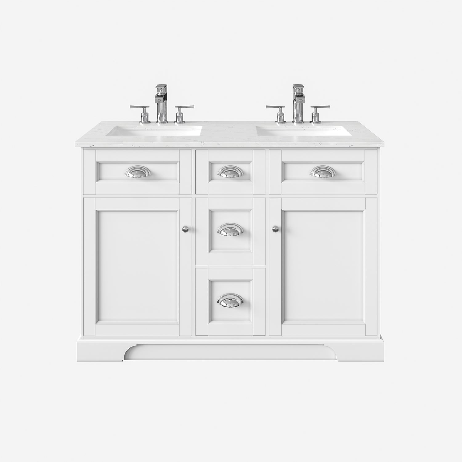 Eviva Epic Transitional White Bathroom Vanity