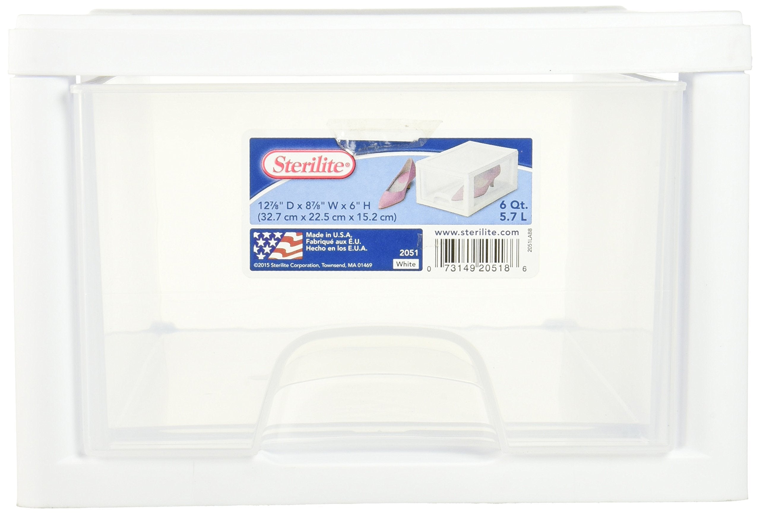 sterilite corp. 20518006 sterilite stackable storage drawer 12 7/8