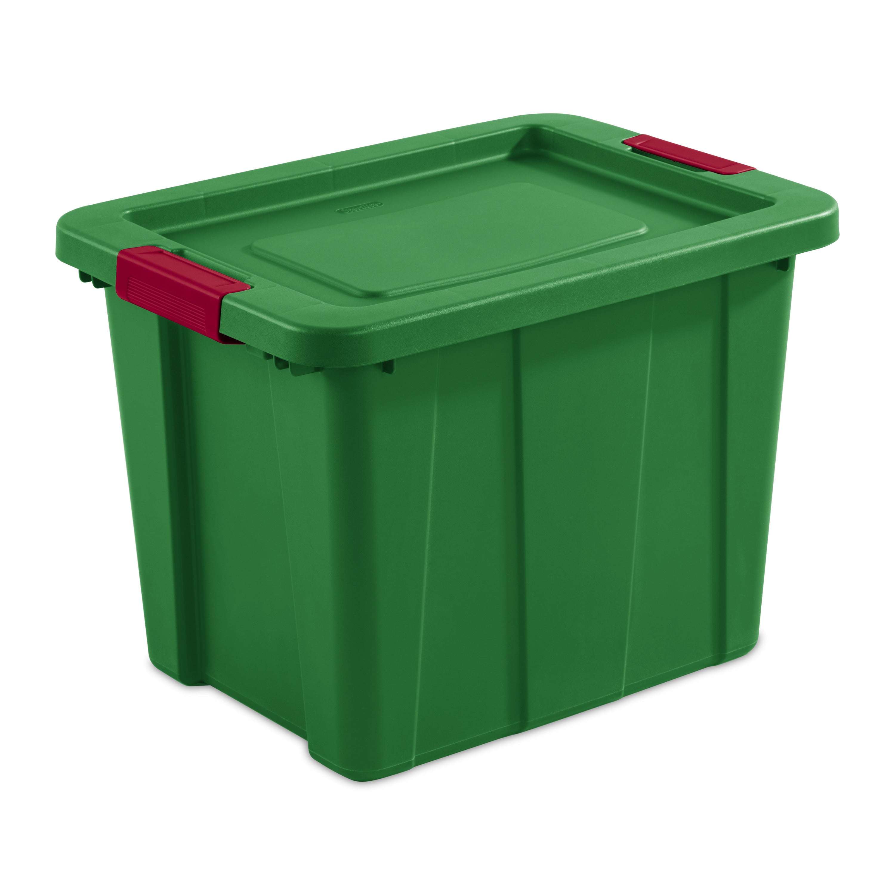 Sterilite 18 Gallon Latching Tuff1 Tote Plastic, Elf Green