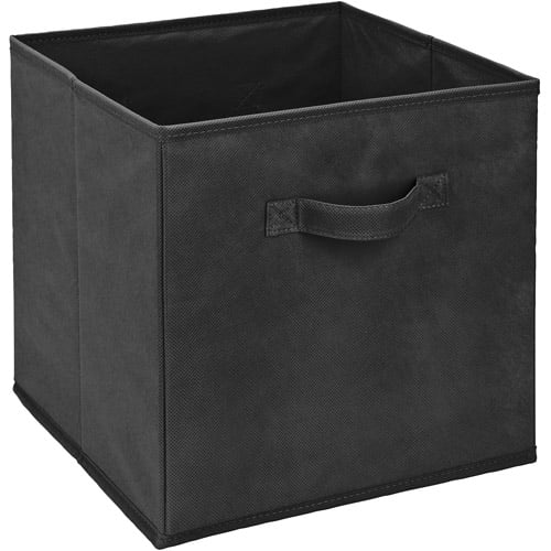 Simplify Children Collapsible Plastic Storage Bins, Black