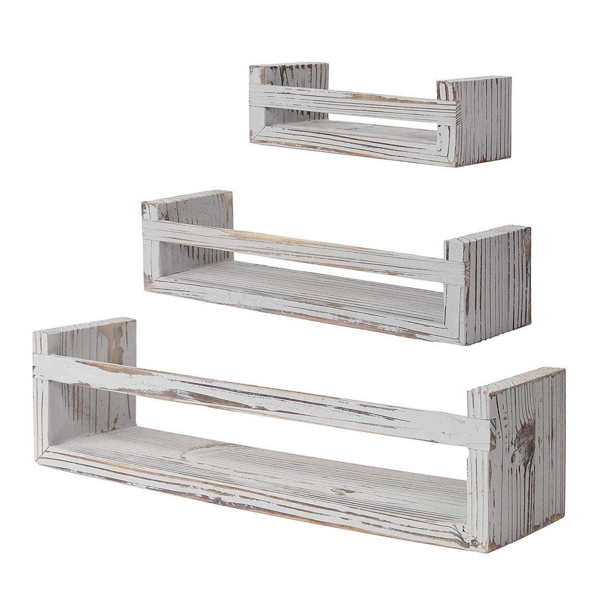 Comfy Floating Shelves Set of 3, Wall Floating Shelf, Wall Nursery Shelves-Log Wall Mount Shelf for Bathroom Bedroom