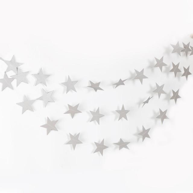 22PC/lot 4M Paper Banner Glitter Star Paper