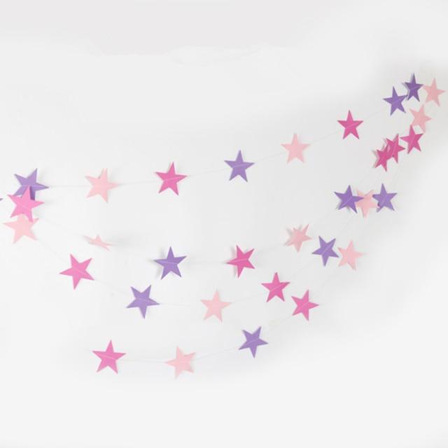 22PC/lot 4M Paper Banner Glitter Star Paper