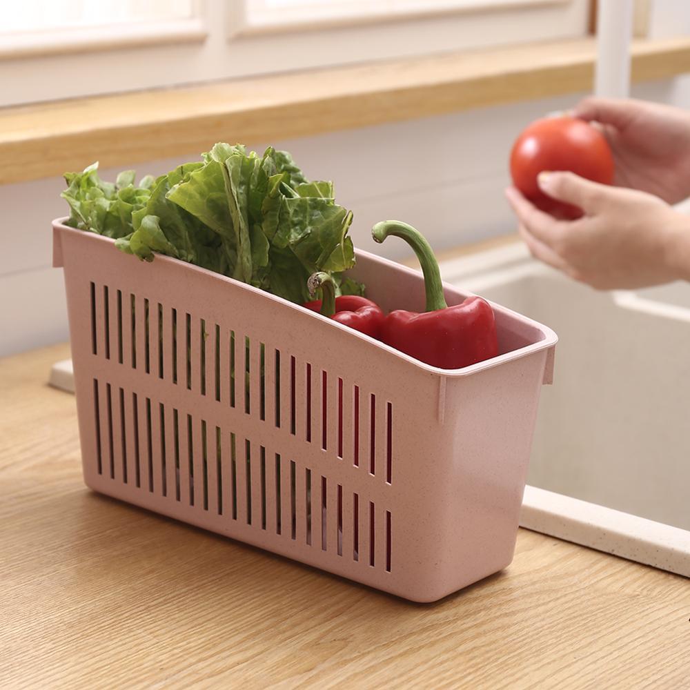 Vegetable Storage Drain Fridge Kitchen Organizer