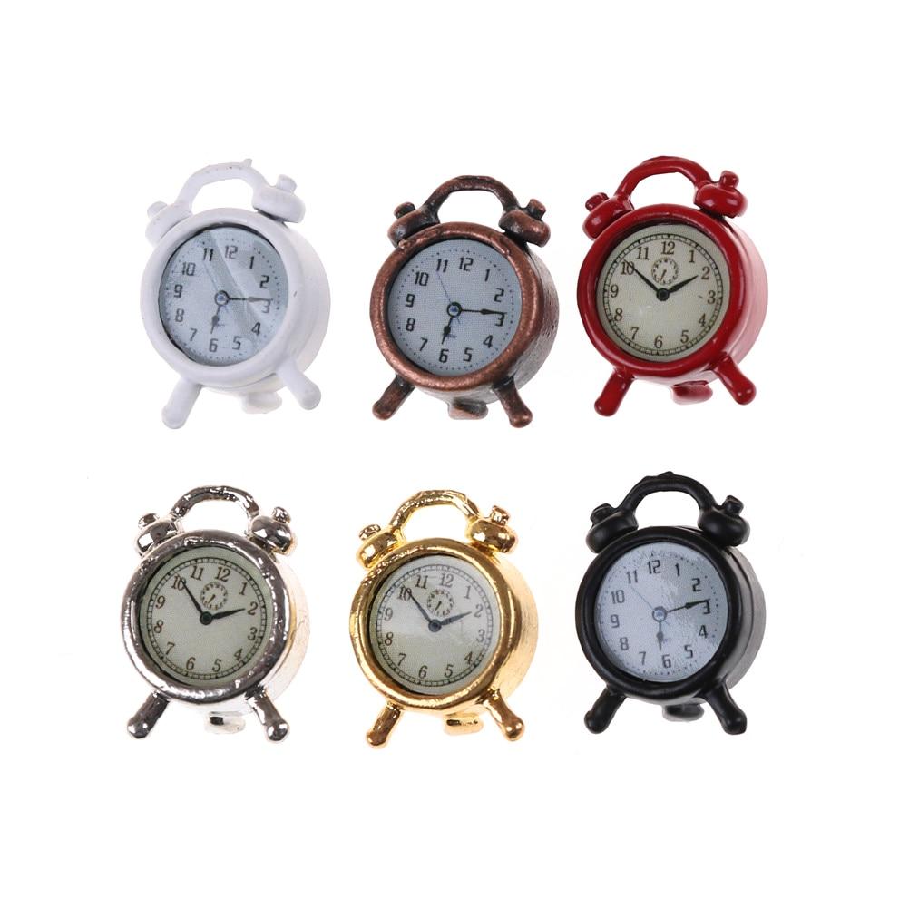 1pcs  Mini Home Decoration Dollhouse Miniature Clock