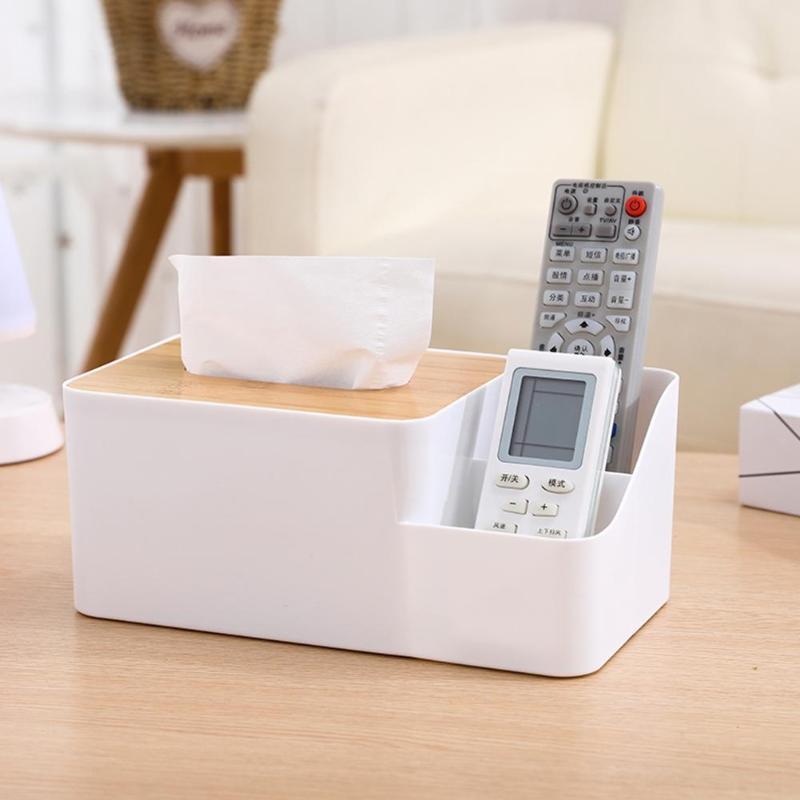 Multi-function Plastic Tissue Box Phone Shelf Holder