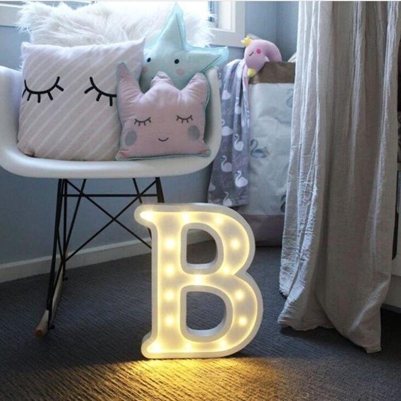 Alphabet Number LED  Lamp Wedding Party Decoration