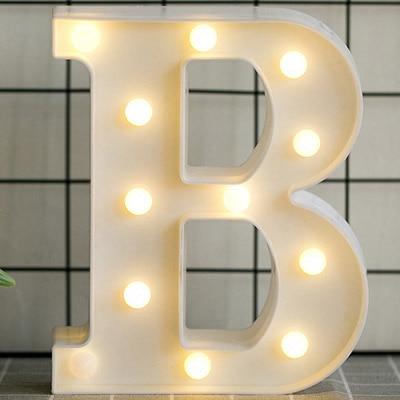 Alphabet Number LED  Lamp Wedding Party Decoration