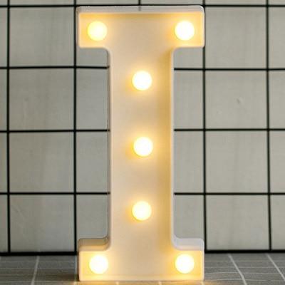 Alphabet Number LED  Lamp Wedding Party Decoration