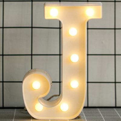 Alphabet Number LED  Lamp Wedding Party Decoration