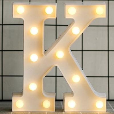 Alphabet Number LED  Lamp Wedding Party Decoration