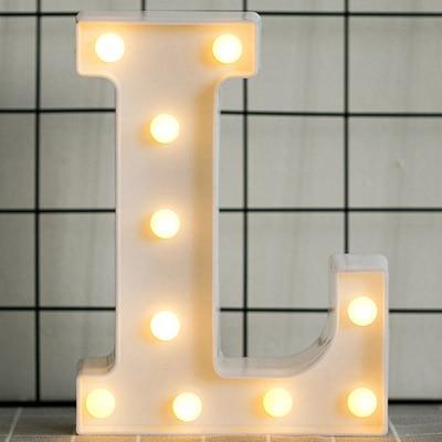 Alphabet Number LED  Lamp Wedding Party Decoration