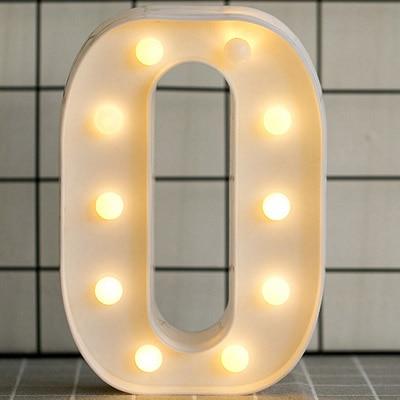 Alphabet Number LED  Lamp Wedding Party Decoration