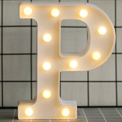 Alphabet Number LED  Lamp Wedding Party Decoration