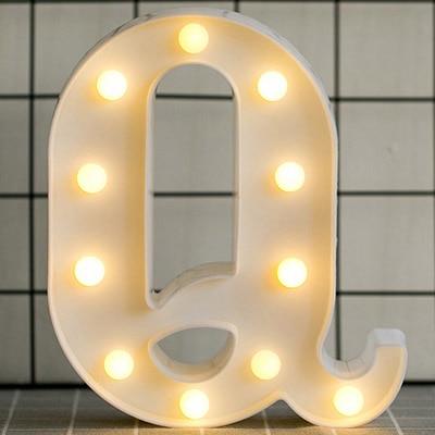 Alphabet Number LED  Lamp Wedding Party Decoration