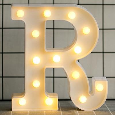 Alphabet Number LED  Lamp Wedding Party Decoration