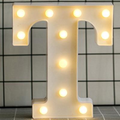 Alphabet Number LED  Lamp Wedding Party Decoration