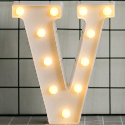 Alphabet Number LED  Lamp Wedding Party Decoration