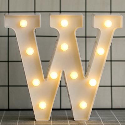 Alphabet Number LED  Lamp Wedding Party Decoration