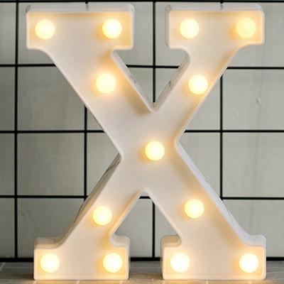 Alphabet Number LED  Lamp Wedding Party Decoration