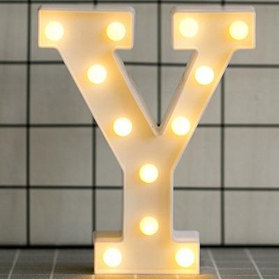 Alphabet Number LED  Lamp Wedding Party Decoration