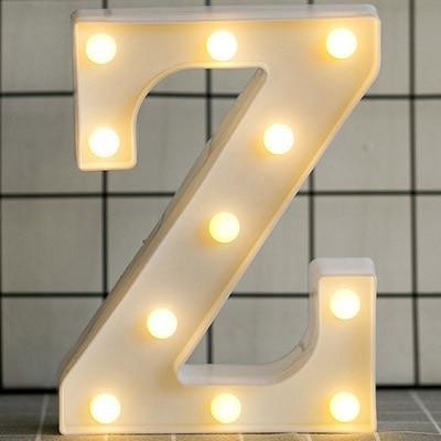 Alphabet Number LED  Lamp Wedding Party Decoration