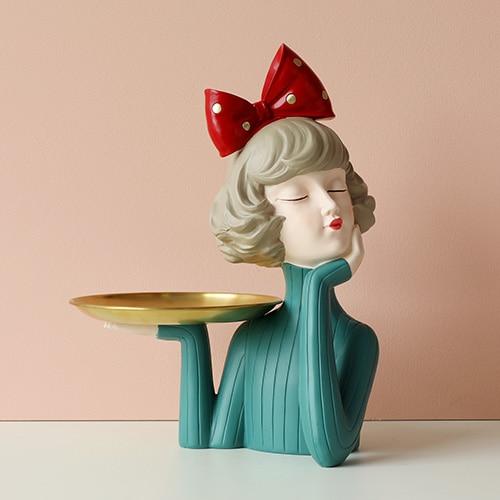 Modern Gorgeous Girl Resin Art Statue