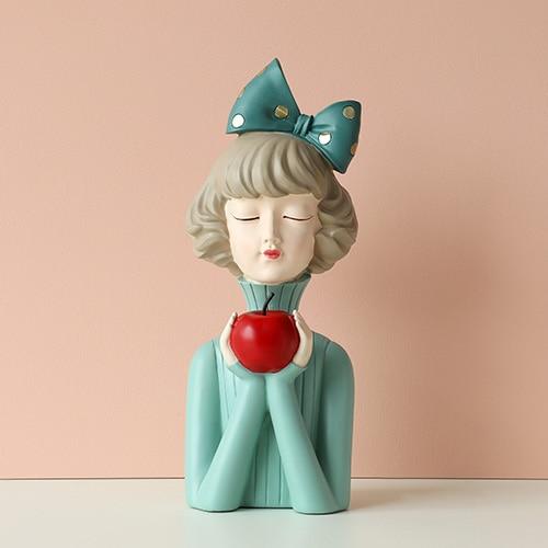 Modern Gorgeous Girl Resin Art Statue