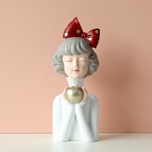 Modern Gorgeous Girl Resin Art Statue