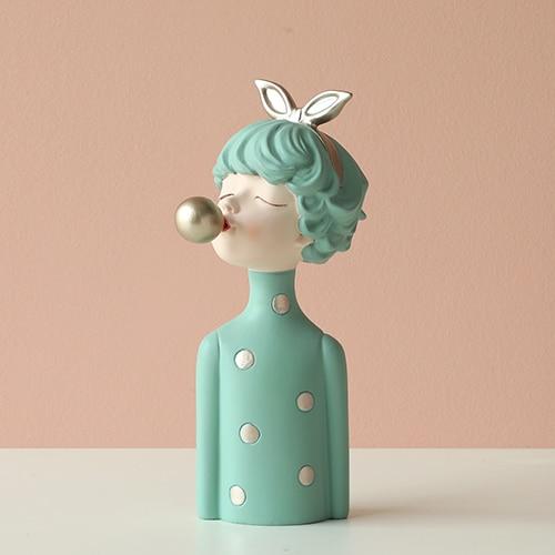 Modern Gorgeous Girl Resin Art Statue