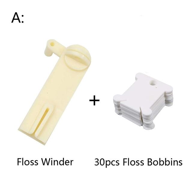 Plastic Floss Bobbins with Floss