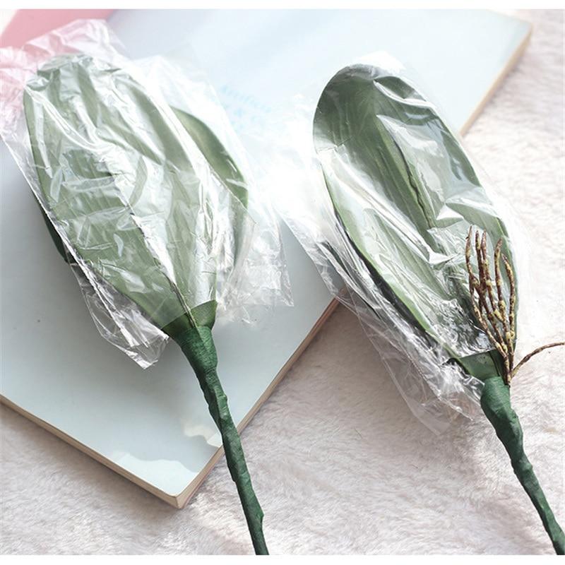 1pcs Real Touch Butterfly Orchid Artificial  Leaf