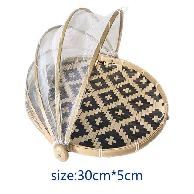 Bamboo Anti-mosquito Storage Food Serving Baskets