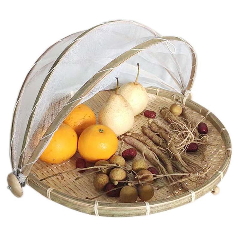 Bamboo Anti-mosquito Storage Food Serving Baskets