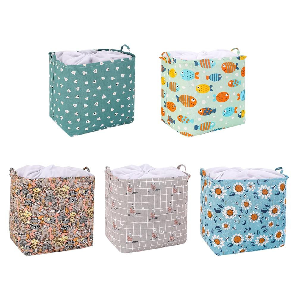 Home Storage Small Fresh Pastoral Fabric Storage Basket