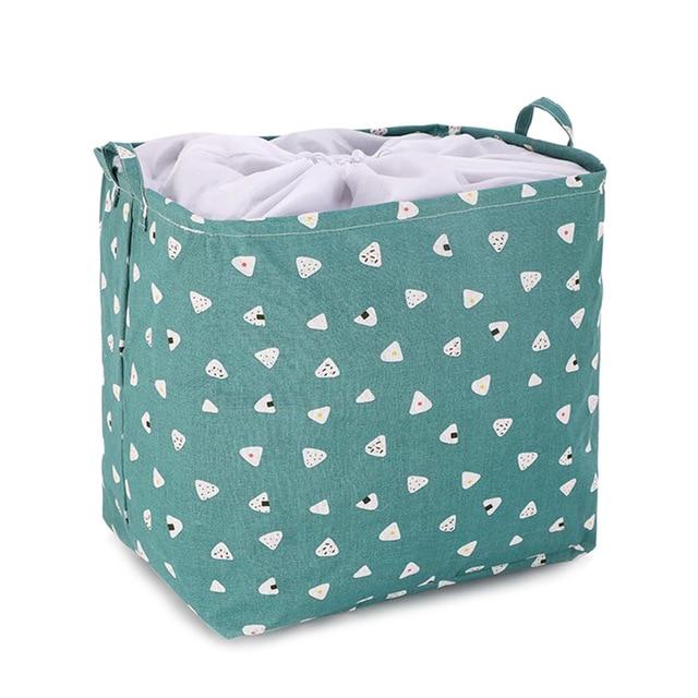 Home Storage Small Fresh Pastoral Fabric Storage Basket