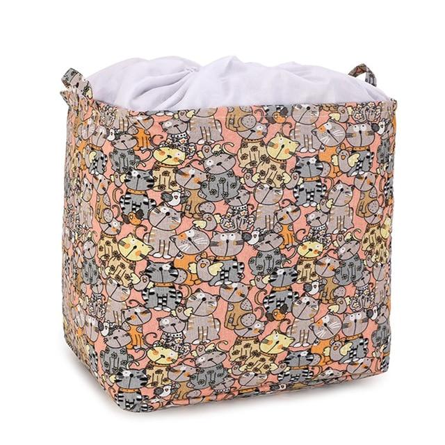 Home Storage Small Fresh Pastoral Fabric Storage Basket