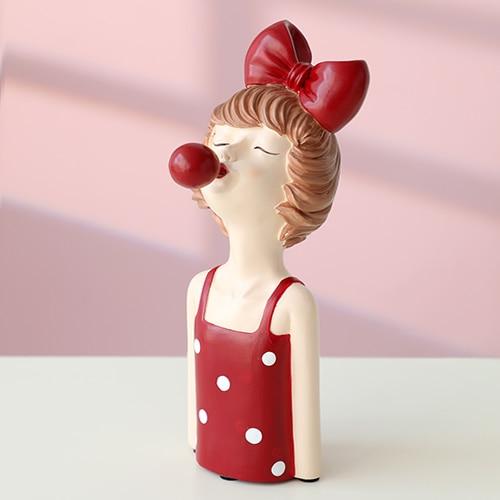 Modern Gorgeous Girl Resin Art Statue